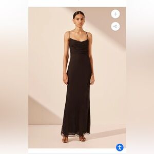 SHONA JOY

CLAUDE LACE BACK BIAS MAXI DRESS - BLACK